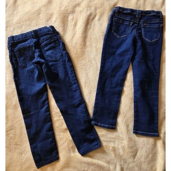 Lot Of 2 Blue Jeans Girls Size 6 Lu Lu Luv & The Childrens Place Jeggings Pants - Picture 4 of 13